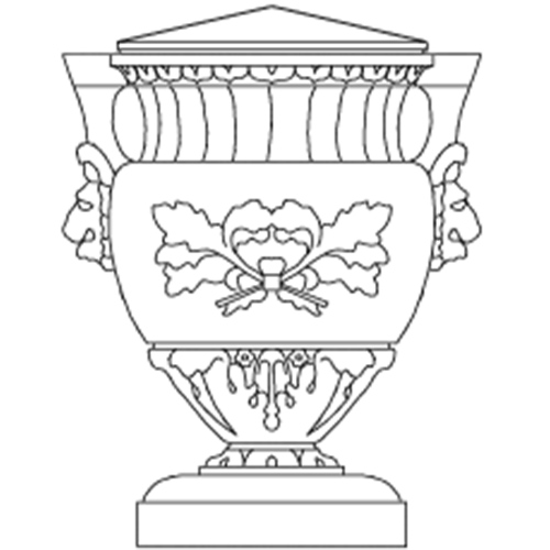 CAD Drawings Longshadow® Planters & Garden Ornaments, Classic Garden Ornaments, Ltd.® University Finial